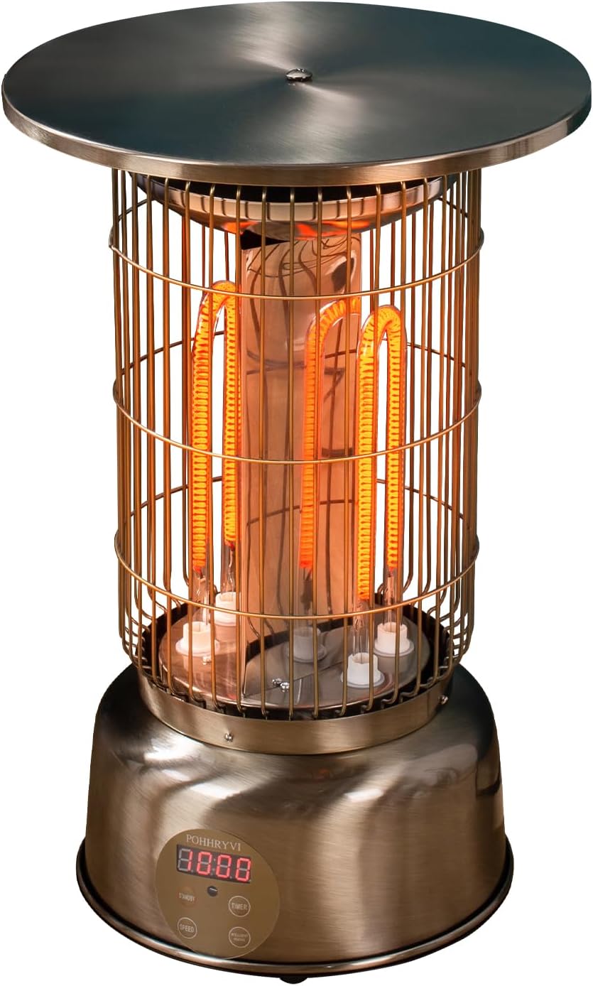 2000W Portable Electric Space Heater - Efficient Carbon Heating