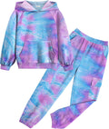 Girls Tie Dye Sweatshirt and Sweatpants Set - Cozy Everyday Suit