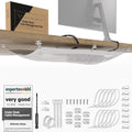 Cable Management net - Under Desk Wire Management Tray White - Tidy