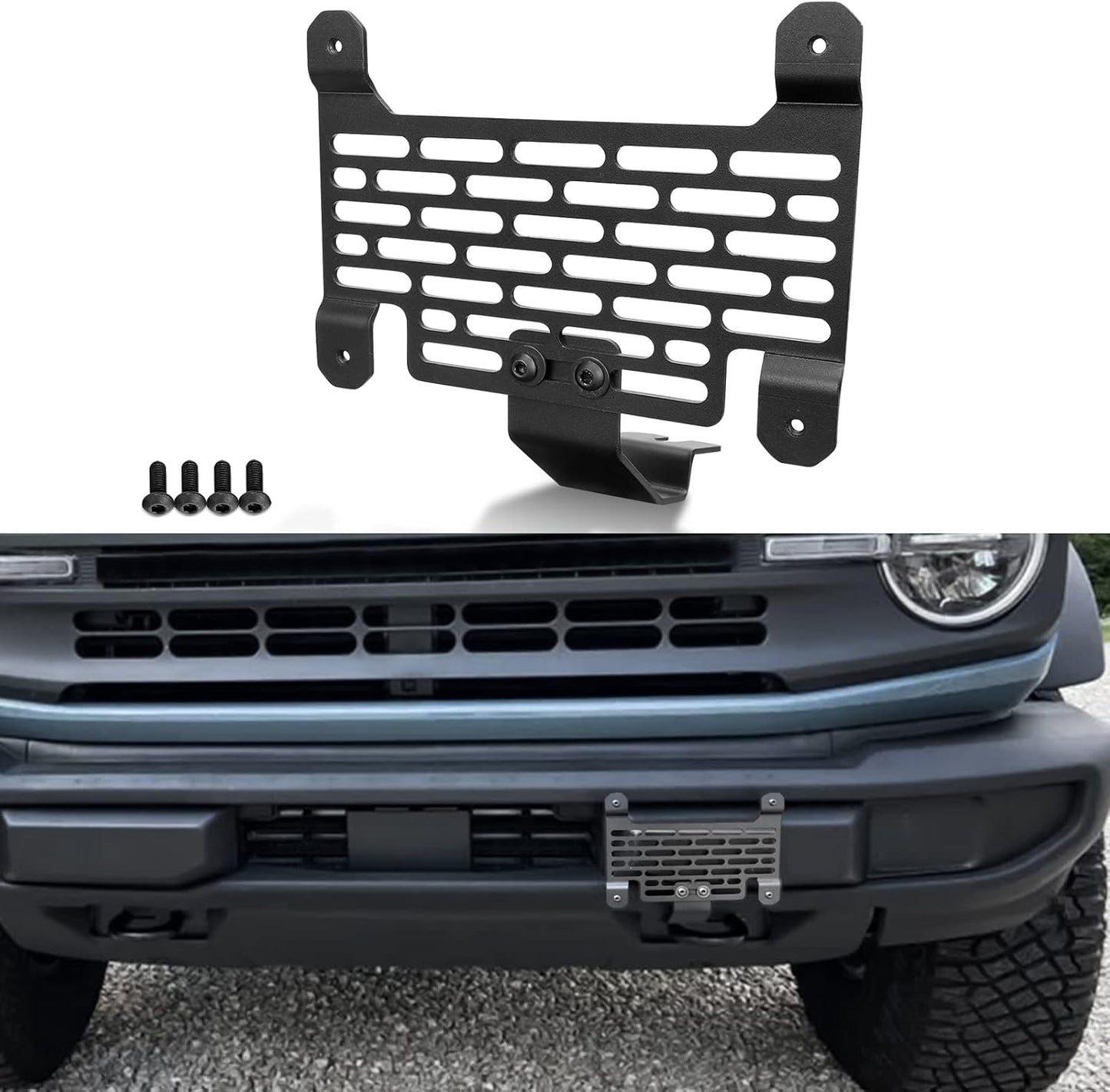 2021 2023 Bronco License Plate Holder Mount for Front Bumper
