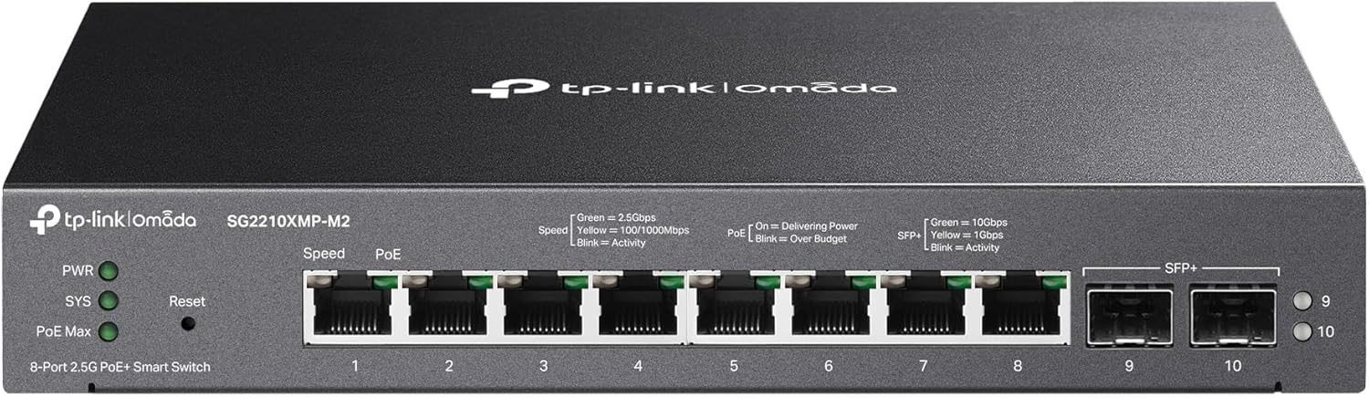 SG2210XMP-M2 Omada 8-Port 2.5GBASE-T Smart Switch Review