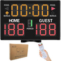 Electronic Basketball Scoreboard with Buzzer - Portable Game Score