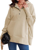 AlvaQ Womens Oversized Sweatshirt Hoodie Tunic - Cozy Everyday Wear