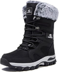 HOBIBEAR Women's Winter Snow Boots Mid-Calf - Warm, Water Resistant