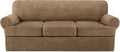 4 Piece T Cushion Sofa Slipcovers Stretch Couch Cover - Fits 74 to 91