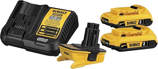 DEWALT 20V MAX Battery Adapter Kit for 18V Tools with Charger
