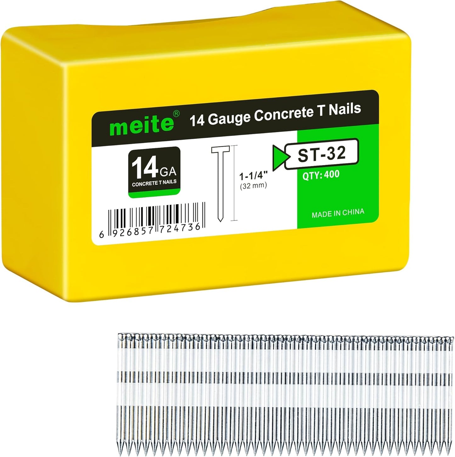 meite 14 Gauge Concrete Nails for Electric or Pneumatic Nailer