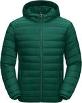 Men's Lightweight Puffer Jacket Hooded Warm Winter Coat - Lightweight