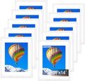 FIXSMITH 11x14 Picture Frame Set of 10 - White Frames for 8x10