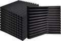 Acoustic Foam Panels 48 Pack 2 in x 12 in x 12 in - Improve Room