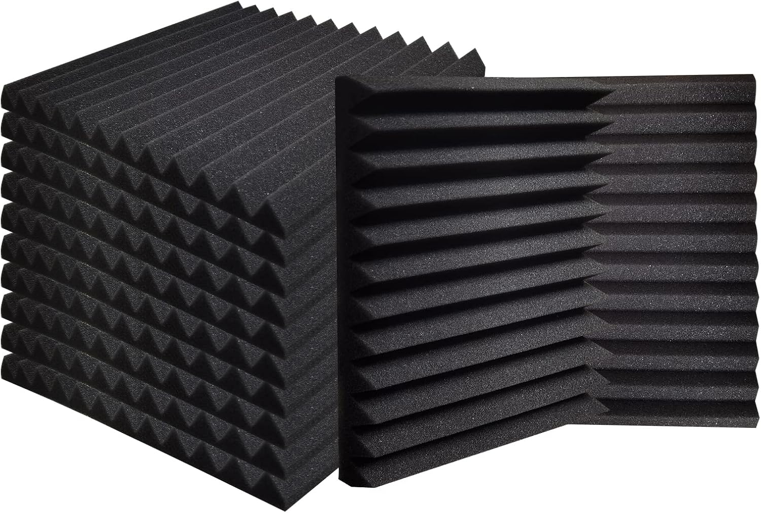 Ikaufen 48 Pack Acoustic Foam Panels for Sound Proofing Needs