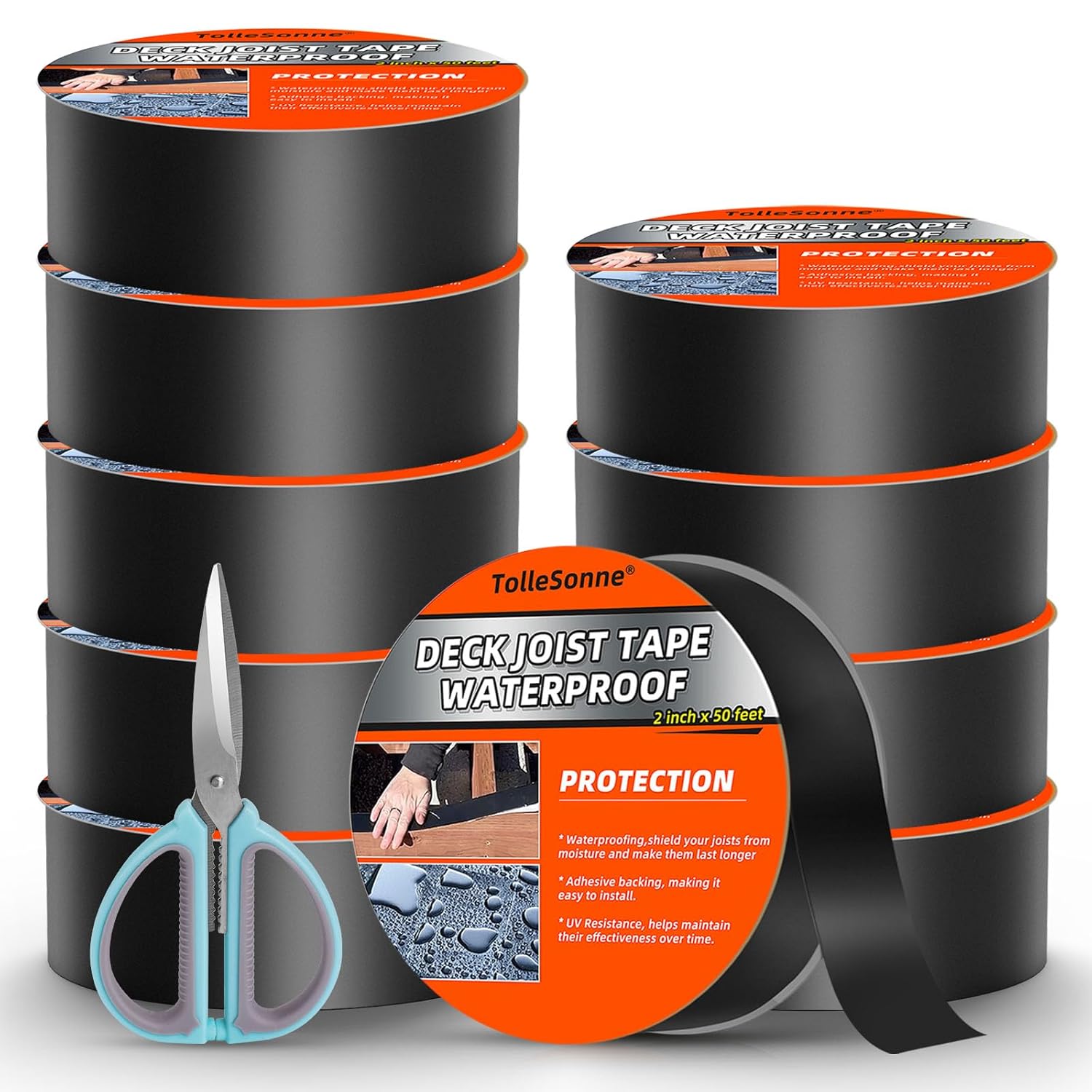 10 Pack Joist Tape for Decking - Weather-Resistant Butyl Tape