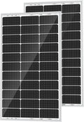 SOLPERK 2PCS Solar Panels 100W 12V - High-Efficiency 2-Pack
