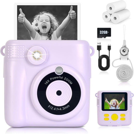 Hikkon Instant Print Kids Camera - Capture Memories Instantly
