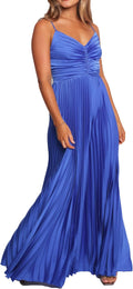Women's Summer Pleated Dress with Floral Print and Straps
