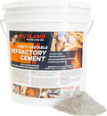 Rutland Castable Refractory Cement 25 Pound - High Temp Fireplace