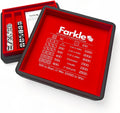 Farkle Dice Tray and Storage Case (Red) - Complete Travel Set