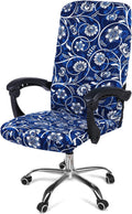 Soft Stretch Navy Blue Chair Cover - Anti-Dust & Washable