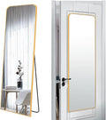 57x20 Door Hanging Full Length Mirror - Gold Frame Full Body