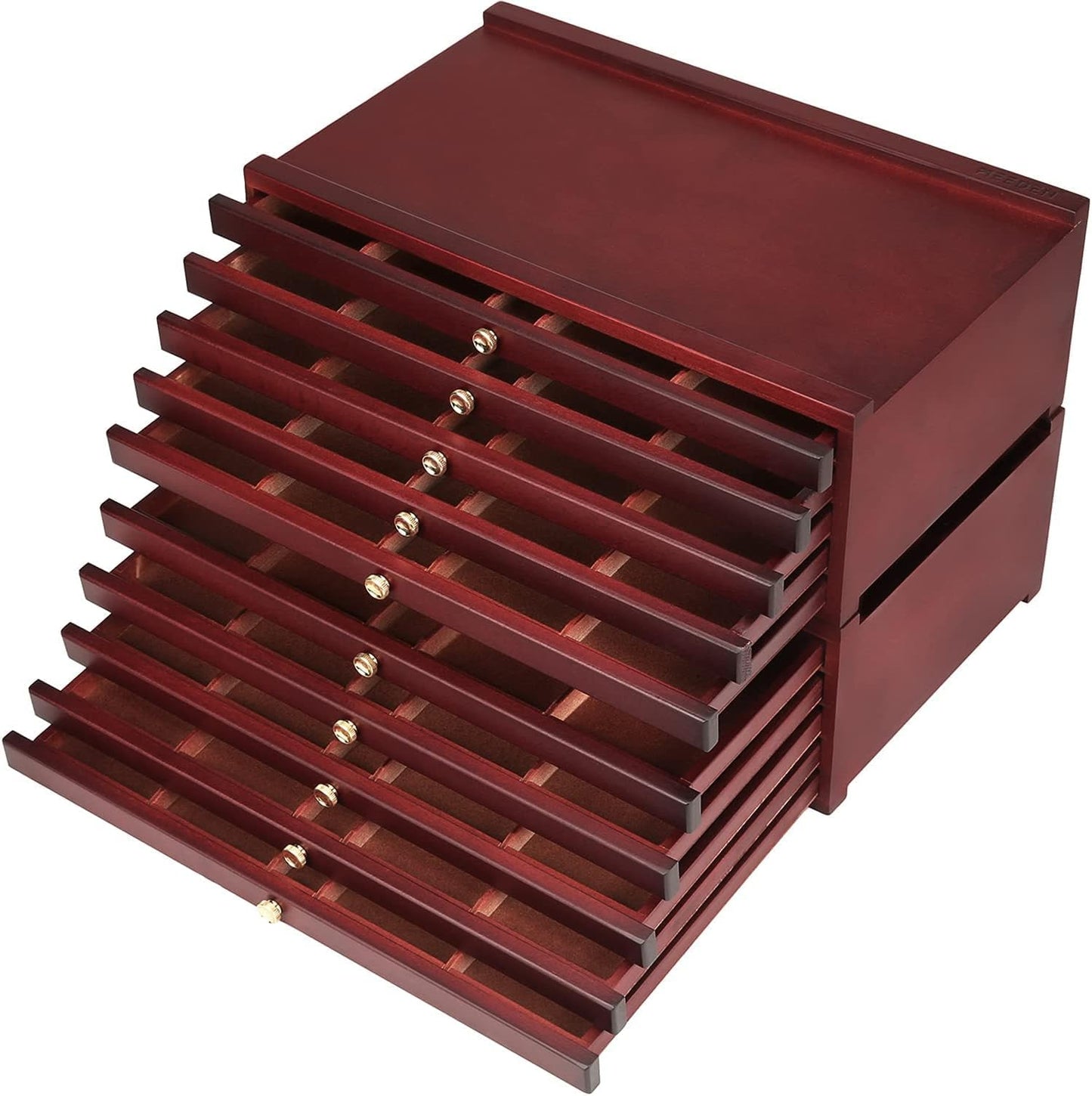 EEDEN 10-drawer Wood Artist Supply Storage Box for Organizing