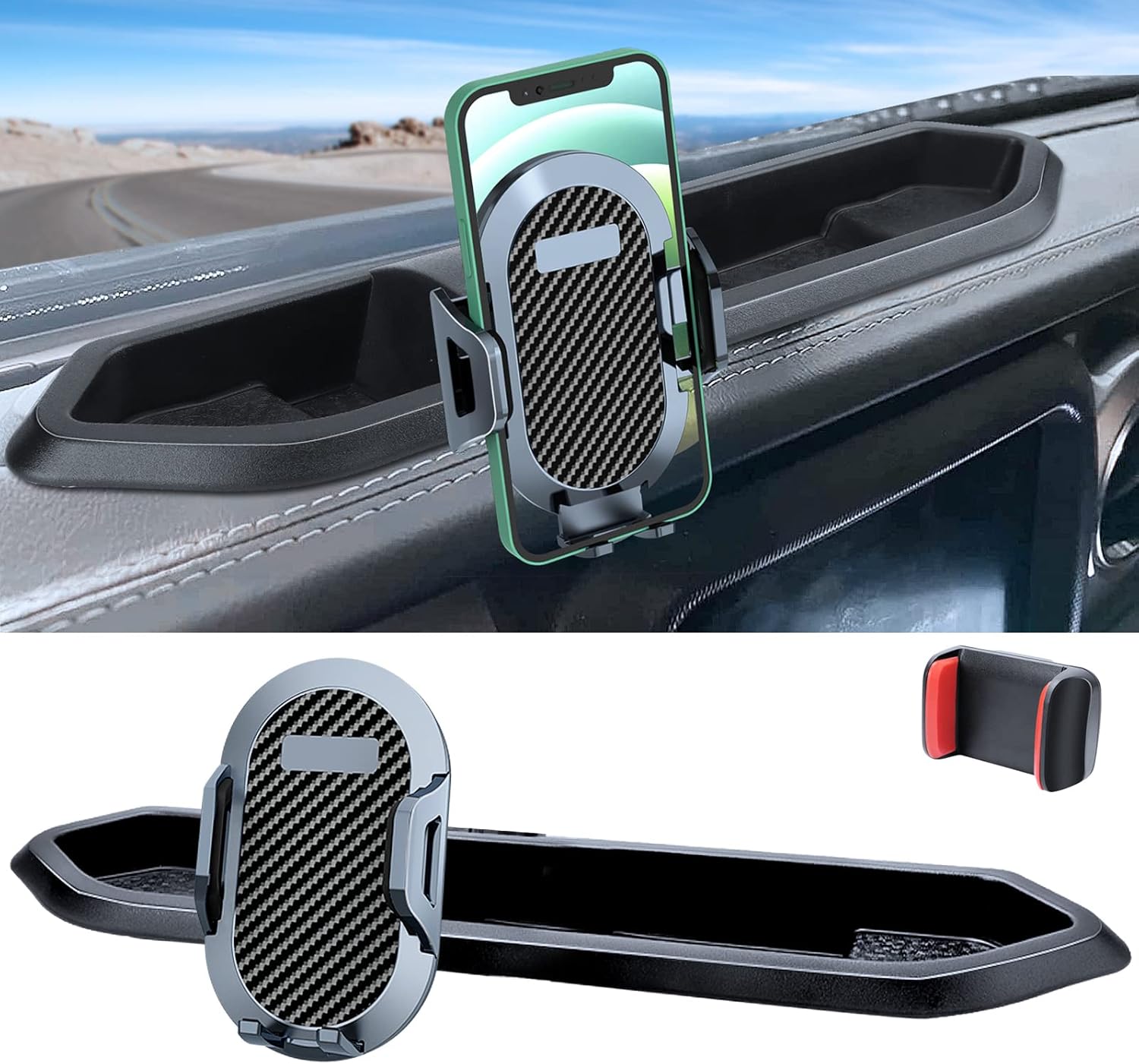 Phone Mount for Jeep Wrangler JL JLU Gladiator JT with Tray