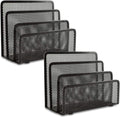 Effortlessly Organize with EASEPRES Metal Mesh Desktop Organizer