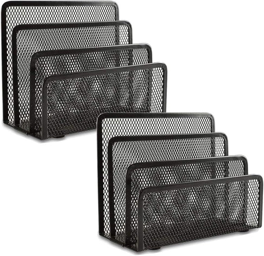Effortlessly Organize with EASEPRES Metal Mesh Desktop Organizer