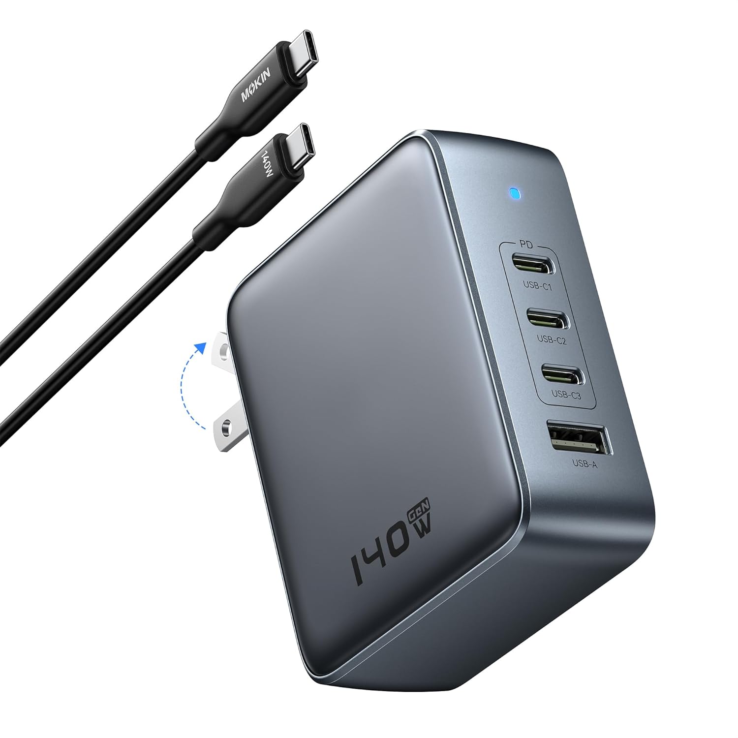 140W Fast GaN Charger for Multi-Device Power
