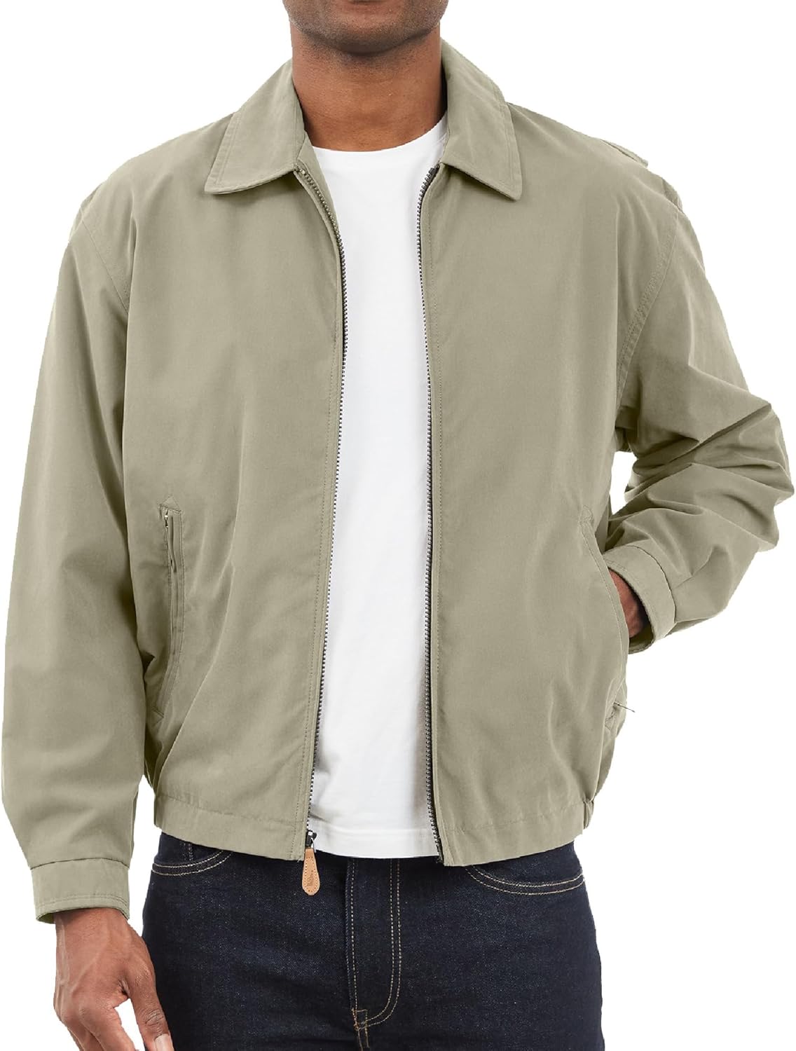 London Fog Men's Auburn Zip-Front Golf Jacket for All Seasons