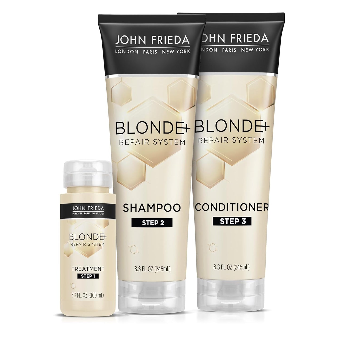 John Frieda Blonde+ Hair Repair System Bundle for Damaged Hair
