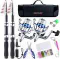 Telescopic Fishing Rod and Reel Combos 2PCS - Complete Travel Kit