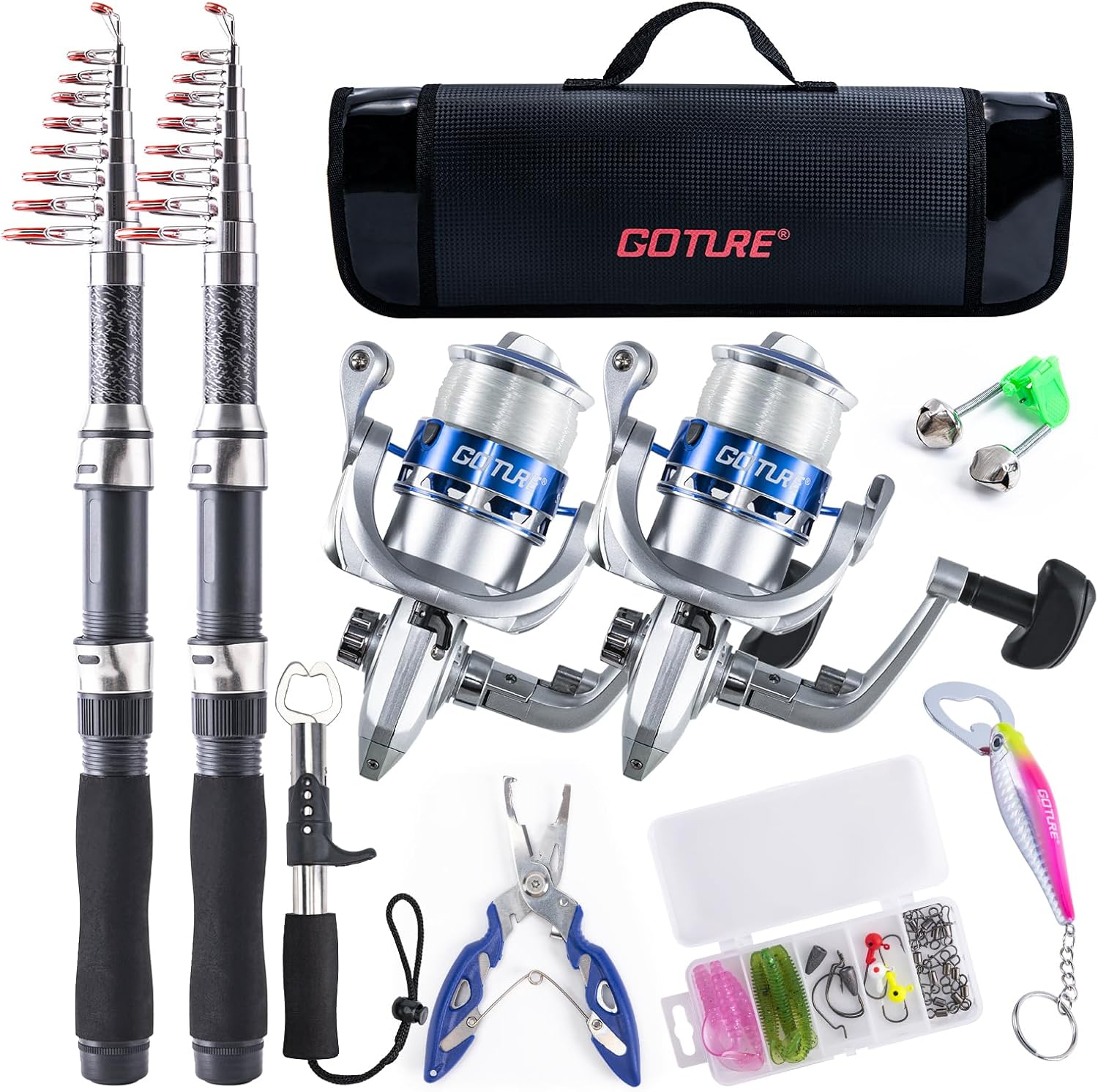 Premium 2PCS Fishing Combo with Carrier Bag by Goture