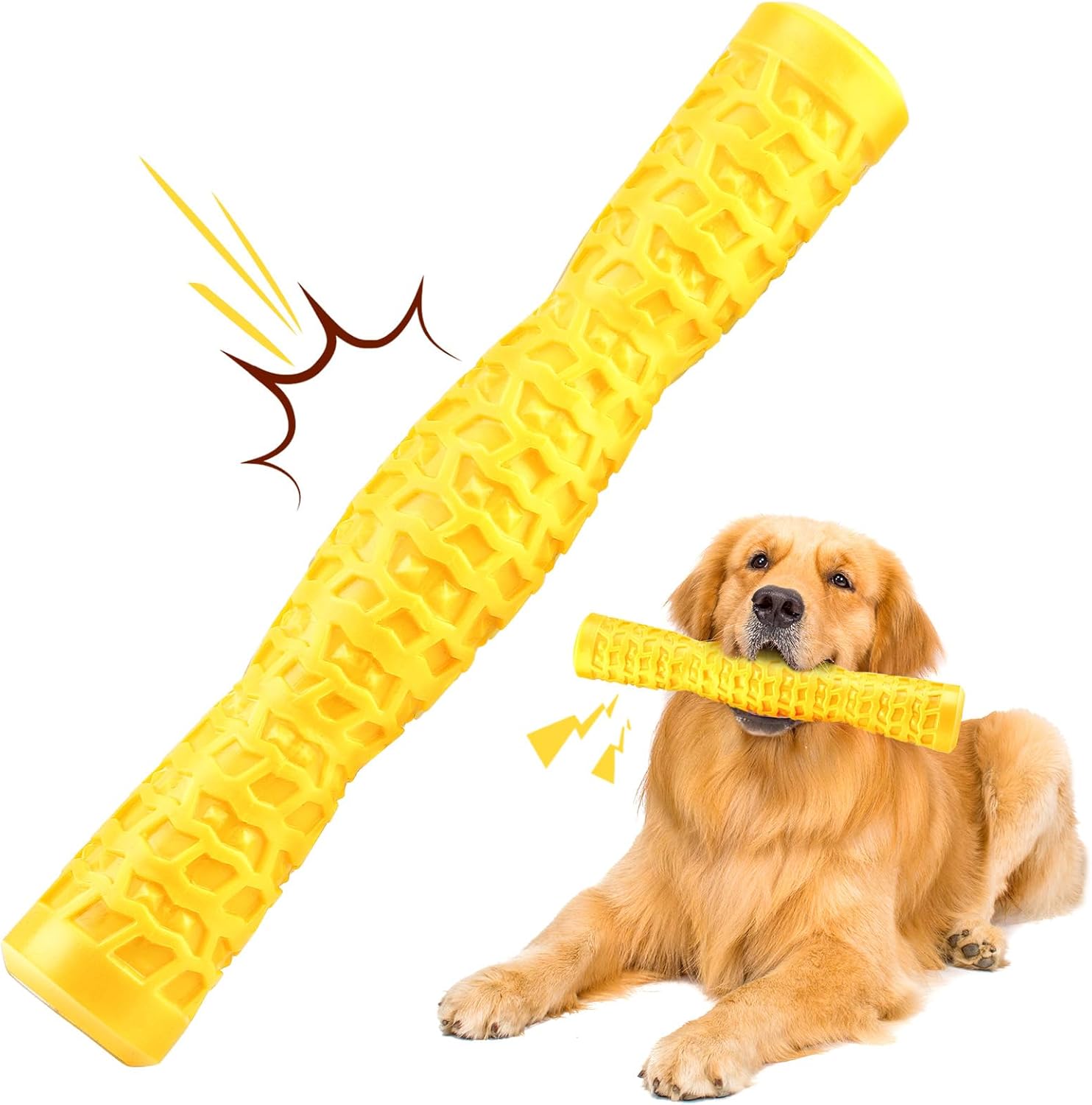 Indestructible Squeaky Dog Toy for Chewers