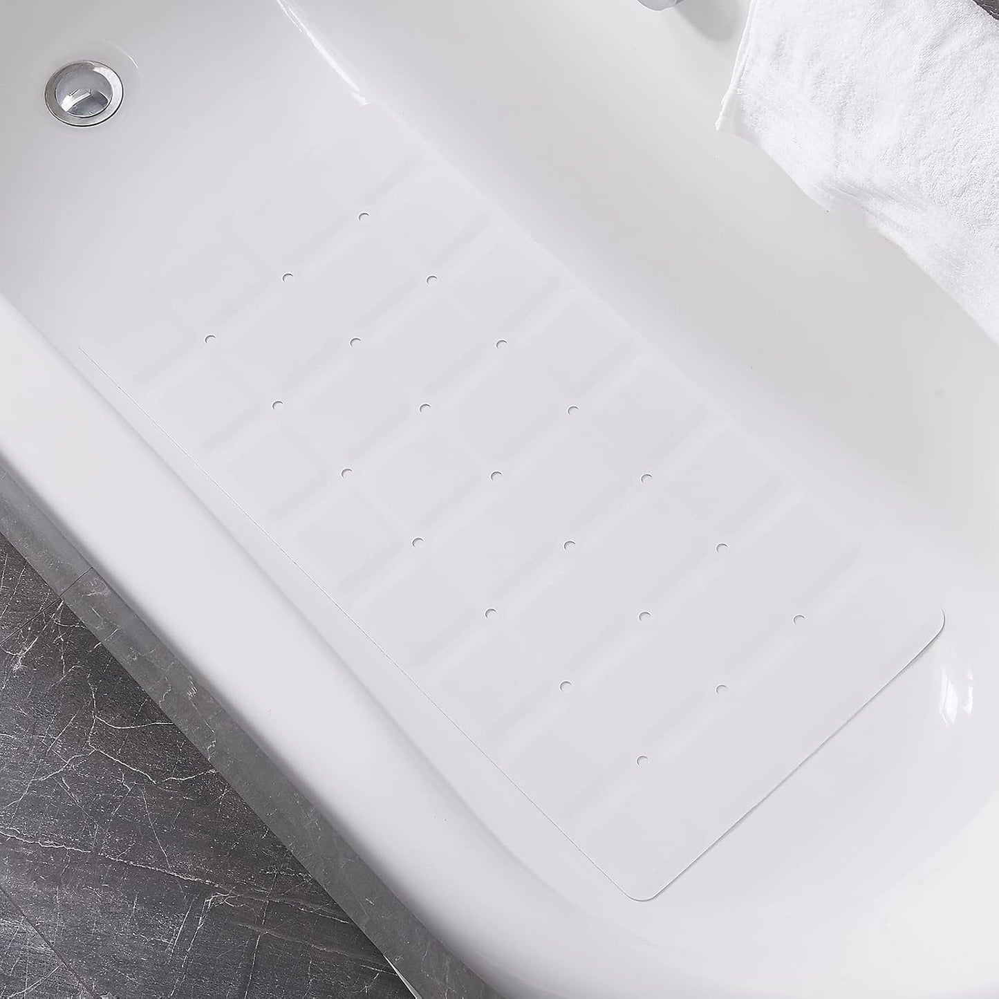 Foldable Non Slip Silicon Bath Mat for Textured Tub Use