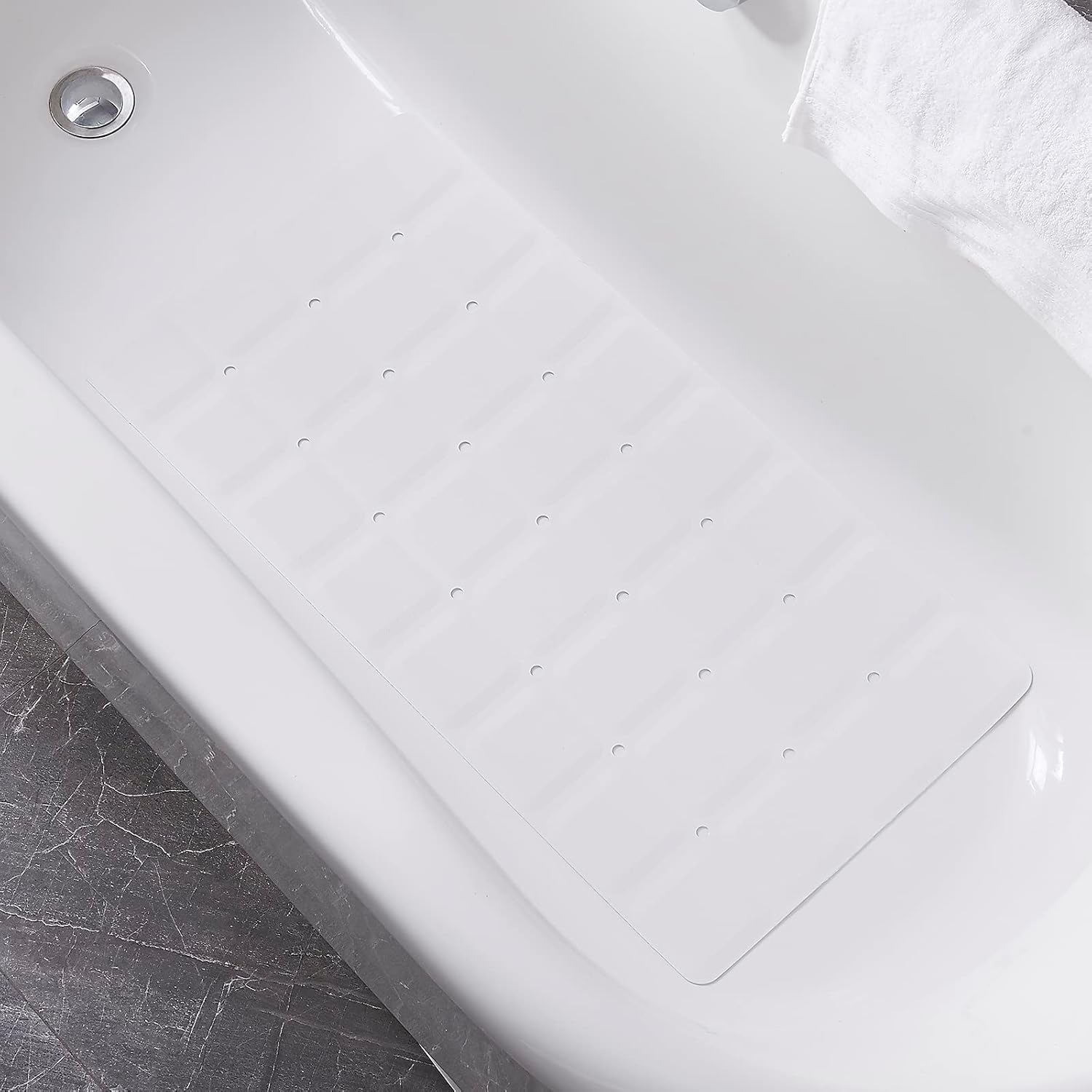 Foldable Non Slip Silicon Bath Mat for Textured Tub Use