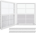 Flush Mount Shed Window 24 x 27 in Vertical Slider - Tempered Glass