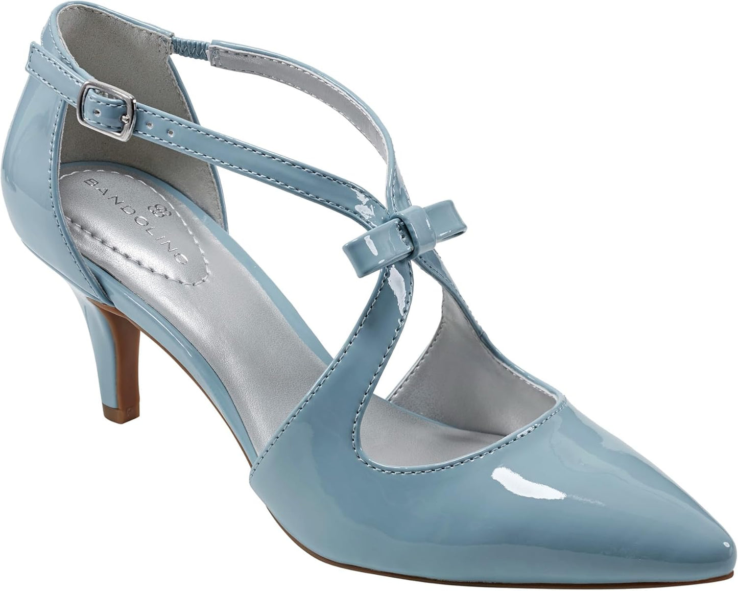 Bandolino Women's Zeffer Pump with Kitten Heel and Bow Detail
