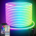 66FT Neon LED Rope Lights IP65 Waterproof - Flexible RGB Strip