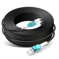 65ft 5mm Industrial TPU OM3 Fiber LC-LC Outdoor Armored Cable