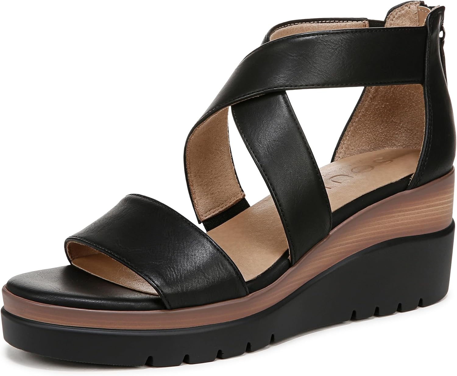 Naturalizer Women's Soul Goodtimes Wedge Sandal for Comfort