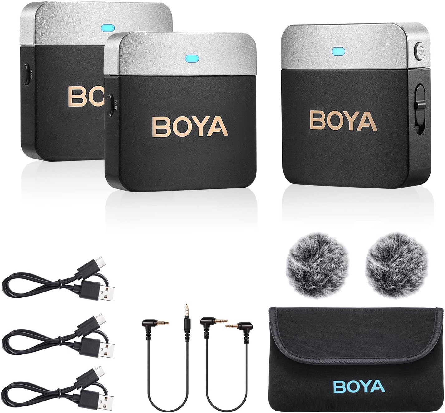 BOYA Wireless Lavalier Microphone BY-M1V2 for Video Recording