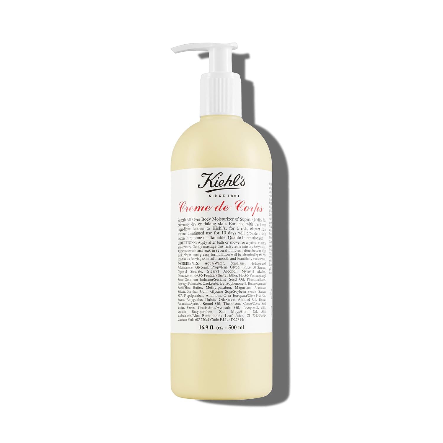 Kiehl's Creme de Corps Body Lotion for Fast Absorbing Hydration