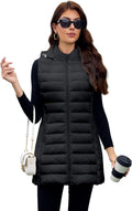 Lightweight Packable Hooded Puffer Vest for Women - Stylish and Warm