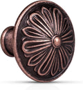 Antique Copper Kitchen Cabinet Knobs Vintage - 16 Pack solid set