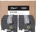 Brother TZE2318PKB Black on White Label Tape - Durable Indoor/Outdoor