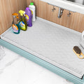 TigeJoy 37in x 22in Under Sink Mat - Leakproof Silicone Cabinet Liner