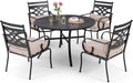 Sophia and William Outdoor Patio Dining Set for 4 - Comfortable 42ft