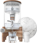 Alkaline Water Filter Dispenser pH Recharge Glass Pitcher - Countertop