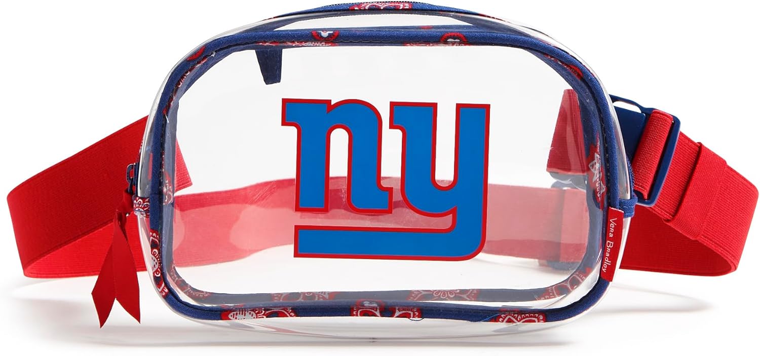Vera Bradley Women's NFL Clear Small Belt Bag for Team Spirit