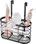 Hair dryer holder 3-in-1 Steel Wall & Door Organizer - Large Basket
